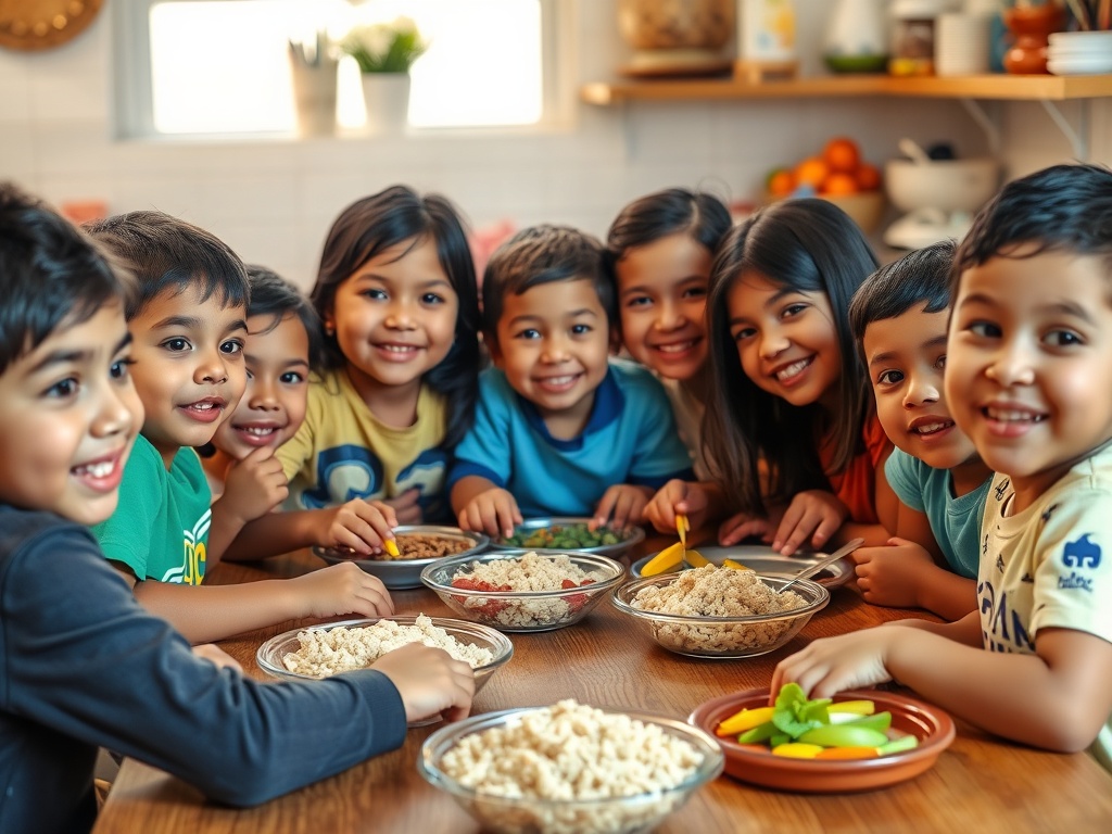 Alimentación Saludable - niños aprendiendo nutrición